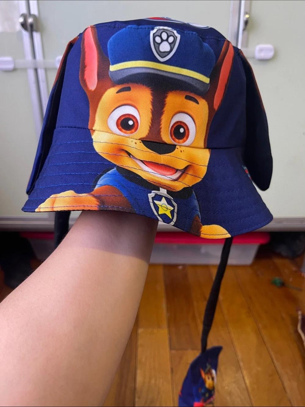 Paw Patrol Navy Blue & Yellow Chase Charactery Bucket Hat..Ears move